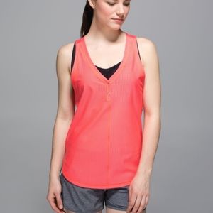 lululemon electric coral var-city tank